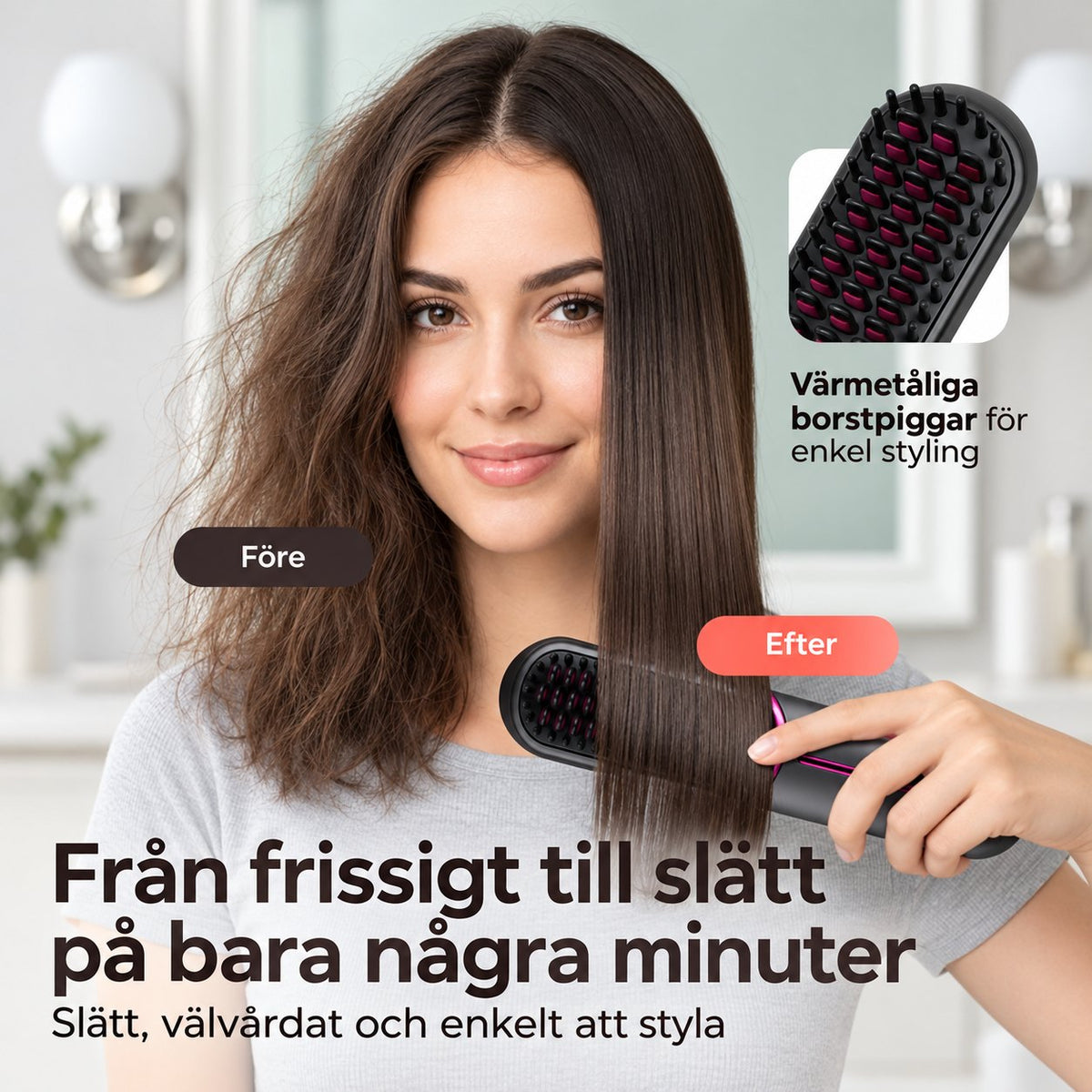 Lenora Sladdlös Värmeborste